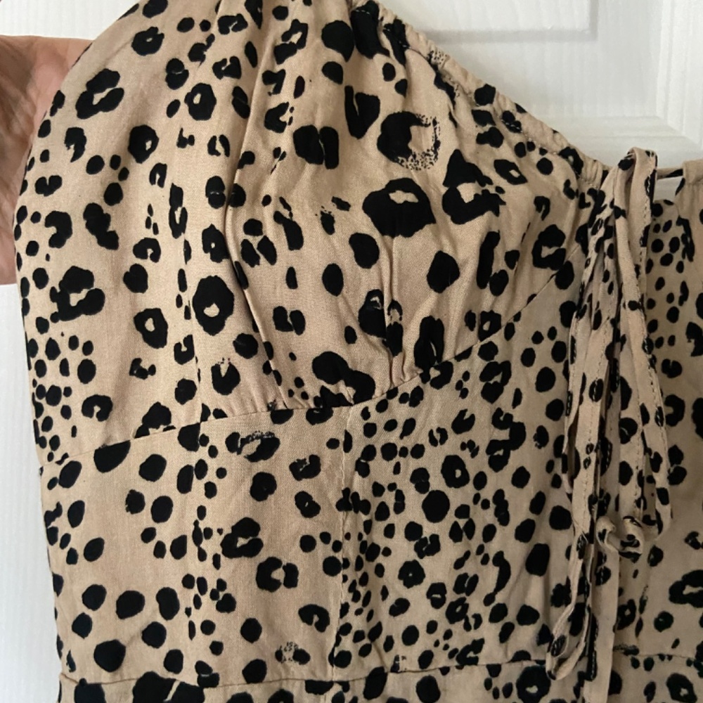 Bailey Rose Cheetah Print Mini Dress dolls kill size M Small mob wife sexy ๐ - Picture 4 of 7